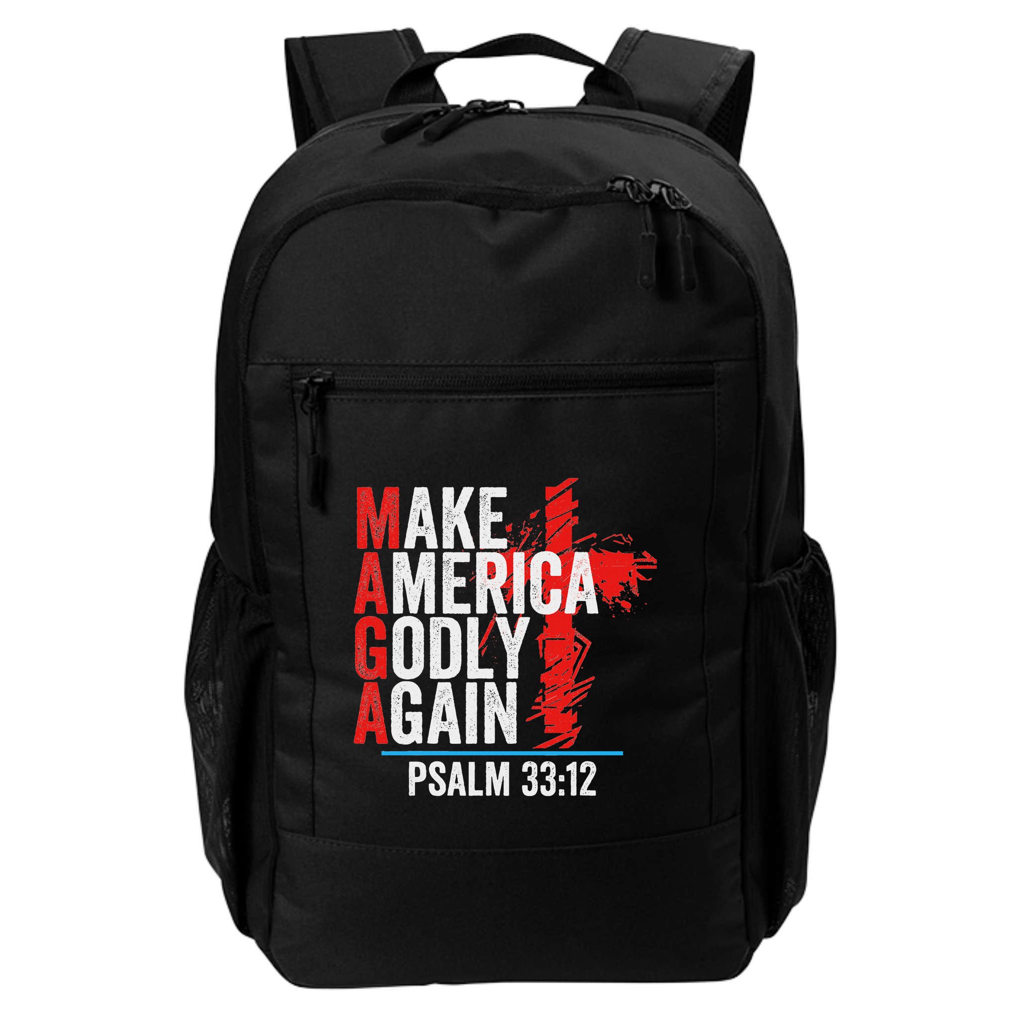 Make America Godly Again Psalm 33 12 Backpack