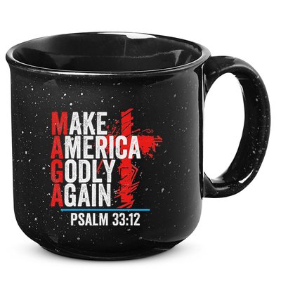 Make America Godly Again Psalm 33 12 15oz Campfire Ceramic Mug