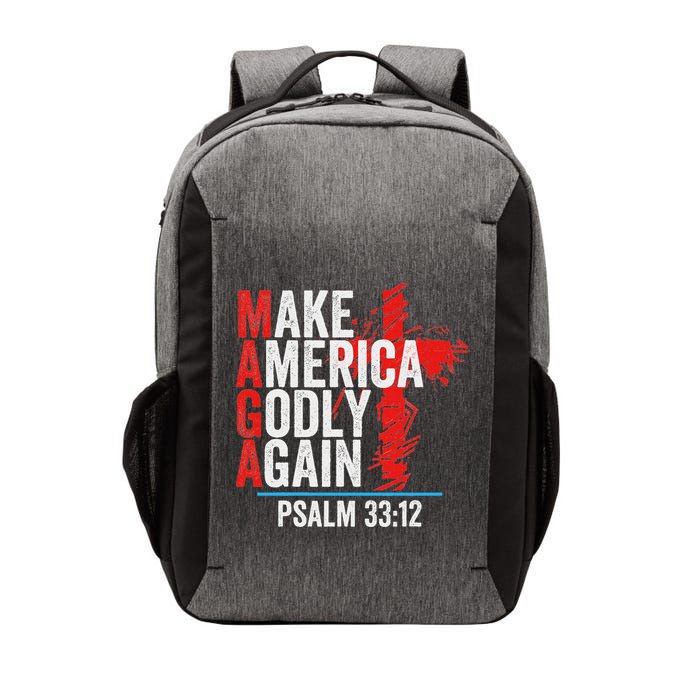 Make America Godly Again Psalm 33 12 Vector Backpack
