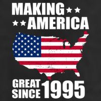 Making America Great Since 1995 Birthday 7 Panel Mesh Trucker Snapback Hat