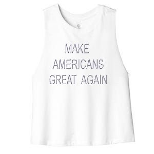 Make Americans Great Again Usa Pride America Gift Women's Racerback Cropped Tank