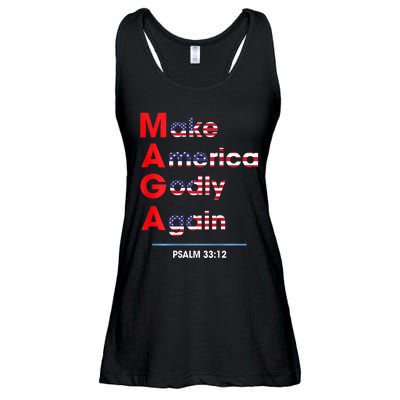 Make America Godly Again (On Back) Ladies Essential Flowy Tank