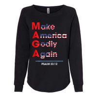 Make America Godly Again (On Back) Womens California Wash Sweatshirt