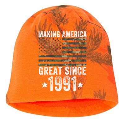 Making America Great Since 1991 30th Birthday 30 Years Old Cute Gift Kati - Camo Knit Beanie