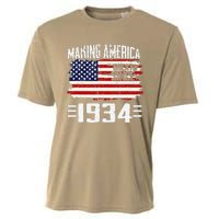 Making America Great Since 1934 Vintage Gifts 89th Birthday Cooling Performance Crew T-Shirt