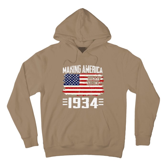 Making America Great Since 1934 Vintage Gifts 89th Birthday Hoodie