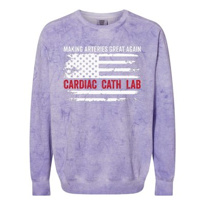 Making Arteries Great Again Colorblast Crewneck Sweatshirt