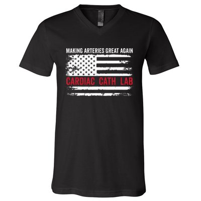 Making Arteries Great Again V-Neck T-Shirt