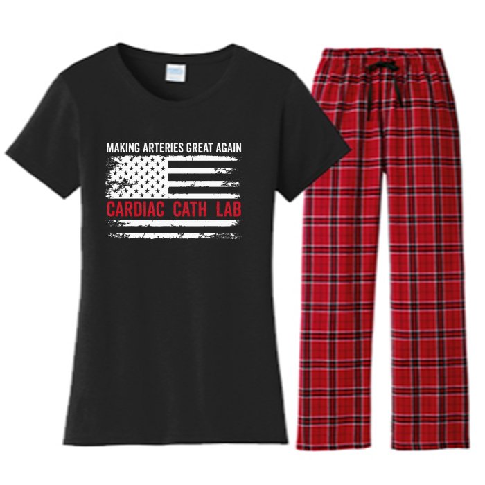 Making Arteries Great Again Women's Flannel Pajama Set