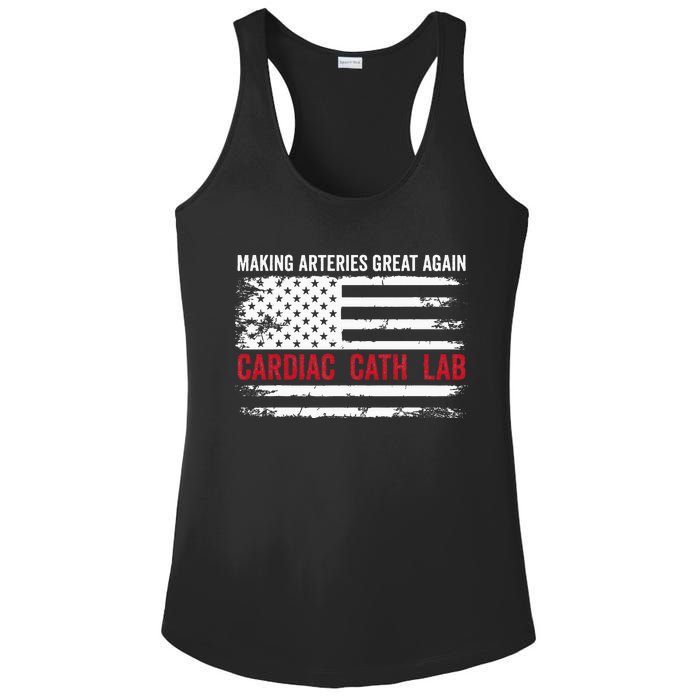 Making Arteries Great Again Ladies PosiCharge Competitor Racerback Tank