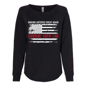 Making Arteries Great Again Womens California Wash Sweatshirt