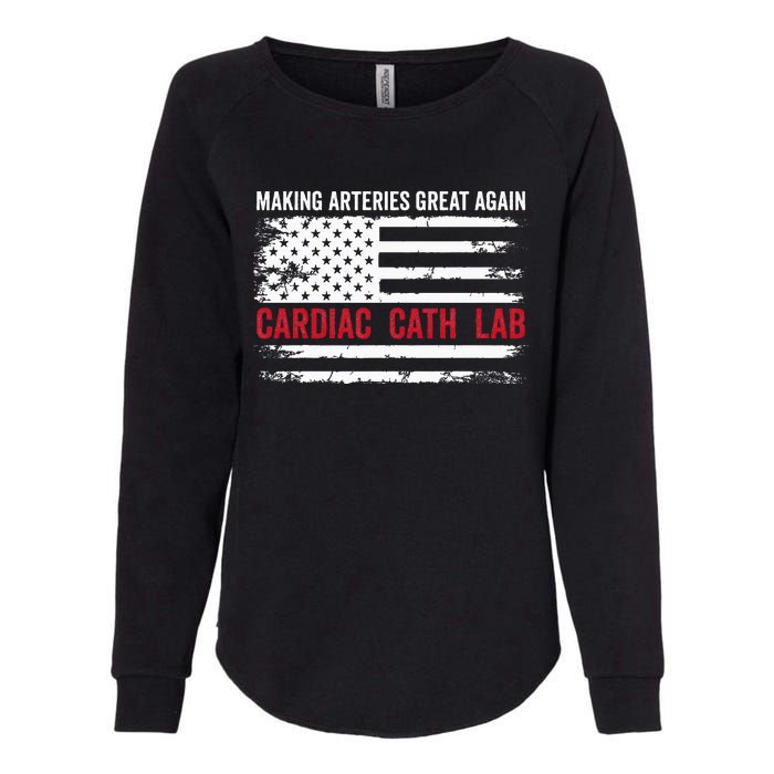 Making Arteries Great Again Womens California Wash Sweatshirt