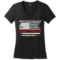 Making Arteries Great Again Women's V-Neck T-Shirt