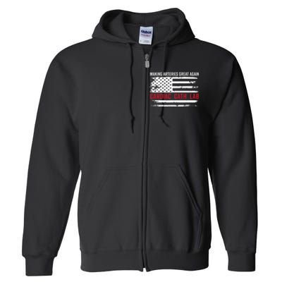 Making Arteries Great Again Full Zip Hoodie