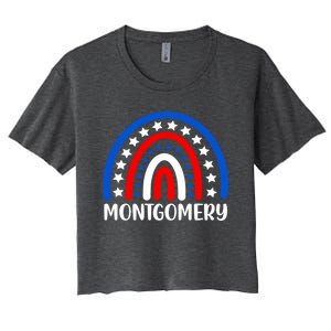 Montgomery Alabama Gift I Love Montgomery Usa Meaningful Gift Women's Crop Top Tee