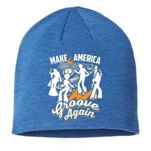 Make America Groove Again Cute Lets Disco Gift Sustainable Beanie