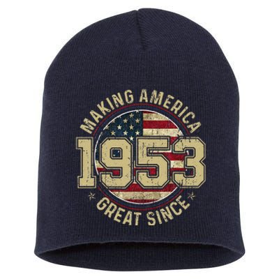 Making America Great Since 1953 Vintage Gifts 70th Birthday Short Acrylic Beanie