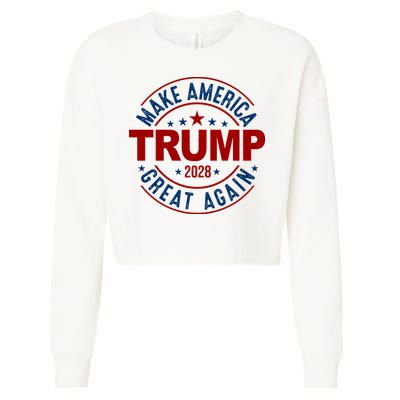 Make America Great Again Trump 2028 Cropped Pullover Crew