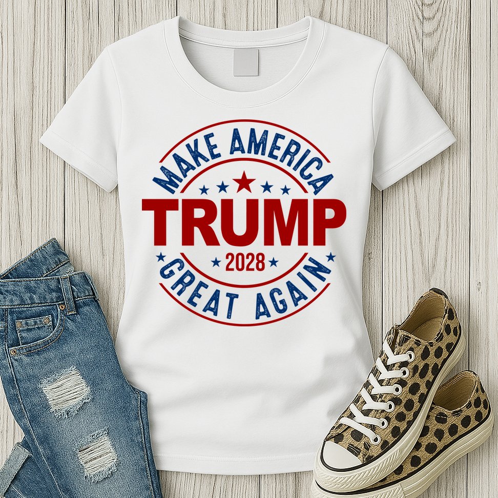 Make America Great Again Trump 2028 Womens T-Shirt