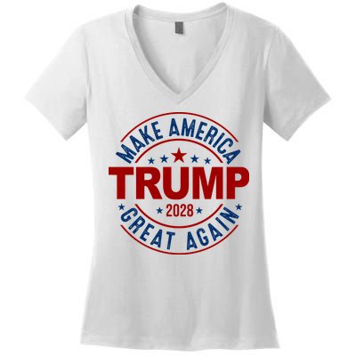 Make America Great Again Trump 2028 Women's V-Neck T-Shirt