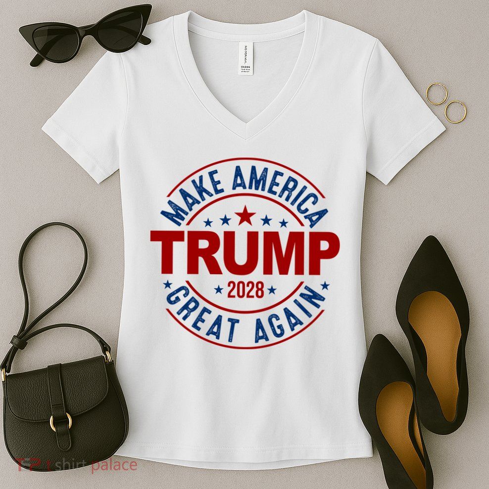 Make America Great Again Trump 2028 Women's V-Neck T-Shirt