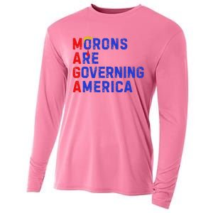 Morons Are Governing America Cooling Performance Long Sleeve Crew