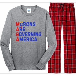 Morons Are Governing America Long Sleeve Pajama Set