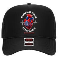 Making Arteries Great Again Cardiac Cath Lab High Crown Mesh Back Trucker Hat