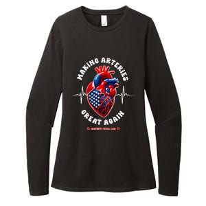 Making Arteries Great Again Cardiac Cath Lab Womens CVC Long Sleeve Shirt