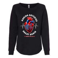 Making Arteries Great Again Cardiac Cath Lab Womens California Wash Sweatshirt