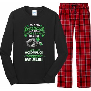 Me And Grandma Are More Than Besties Lucky Grandma And Grandkids Long Sleeve Pajama Set