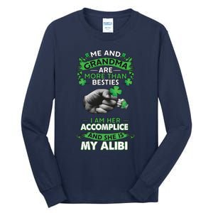 Me And Grandma Are More Than Besties Lucky Grandma And Grandkids Tall Long Sleeve T-Shirt