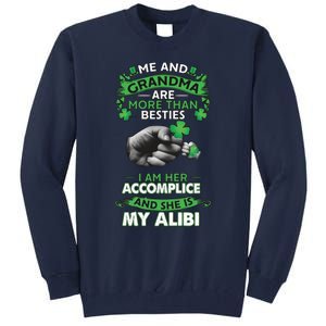 Me And Grandma Are More Than Besties Lucky Grandma And Grandkids Tall Sweatshirt