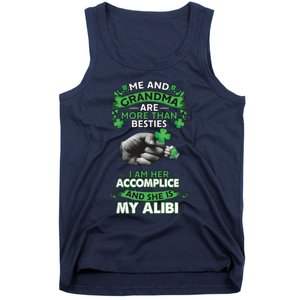 Me And Grandma Are More Than Besties Lucky Grandma And Grandkids Tank Top