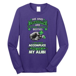 Me And Grandma Are More Than Besties Lucky Grandma And Grandkids Long Sleeve Shirt