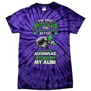 Me And Grandma Are More Than Besties Lucky Grandma And Grandkids Tie-Dye T-Shirt