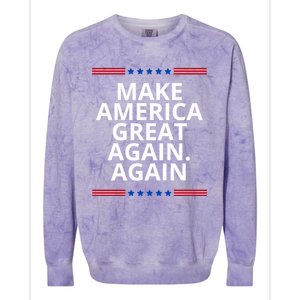 Make America Great Again. Again Colorblast Crewneck Sweatshirt