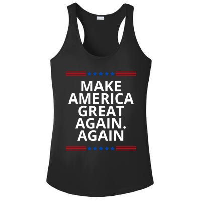 Make America Great Again. Again Ladies PosiCharge Competitor Racerback Tank