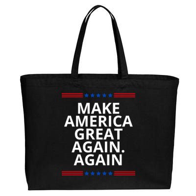 Make America Great Again. Again Cotton Canvas Jumbo Tote