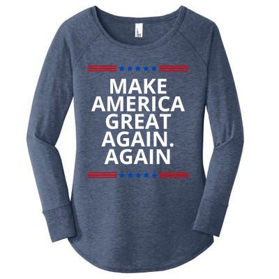 Make America Great Again. Again Women's Perfect Tri Tunic Long Sleeve Shirt