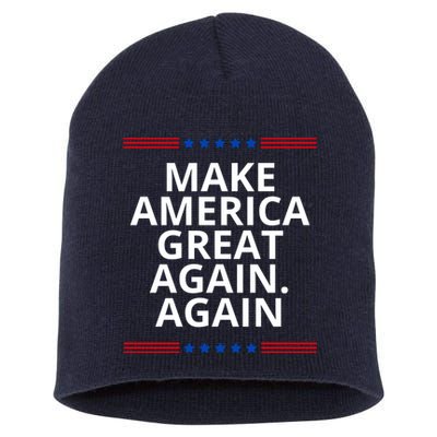 Make America Great Again. Again Short Acrylic Beanie