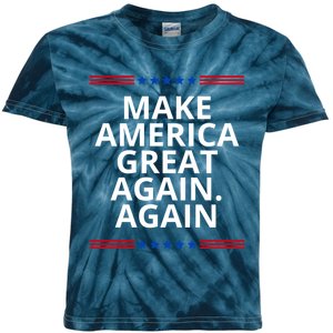 Make America Great Again. Again Kids Tie-Dye T-Shirt