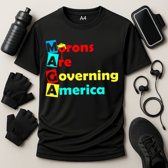 Morons Are Governing America Cooling Performance Crew T-Shirt