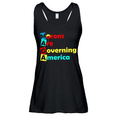 Morons Are Governing America Ladies Essential Flowy Tank