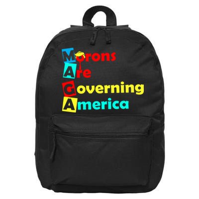 Morons Are Governing America 16 in Basic Backpack
