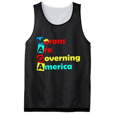Morons Are Governing America Mesh Reversible Basketball Jersey Tank