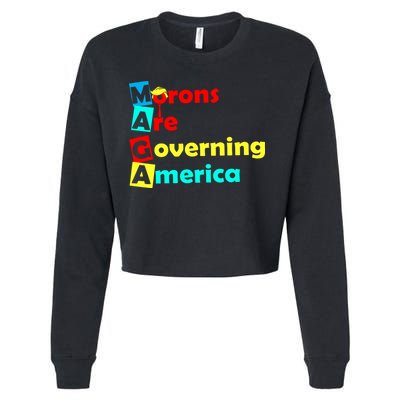 Morons Are Governing America Cropped Pullover Crew