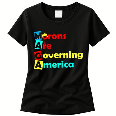 Morons Are Governing America Womens T-Shirt