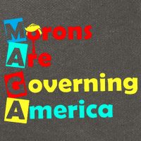 Morons Are Governing America Cotton Canvas Backpack