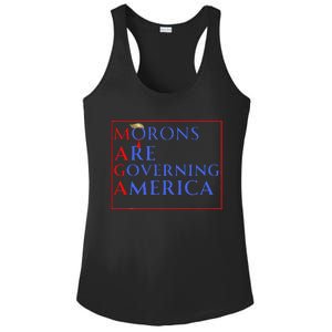 Morons Are Governing America Anti Trump Political Ladies PosiCharge Competitor Racerback Tank